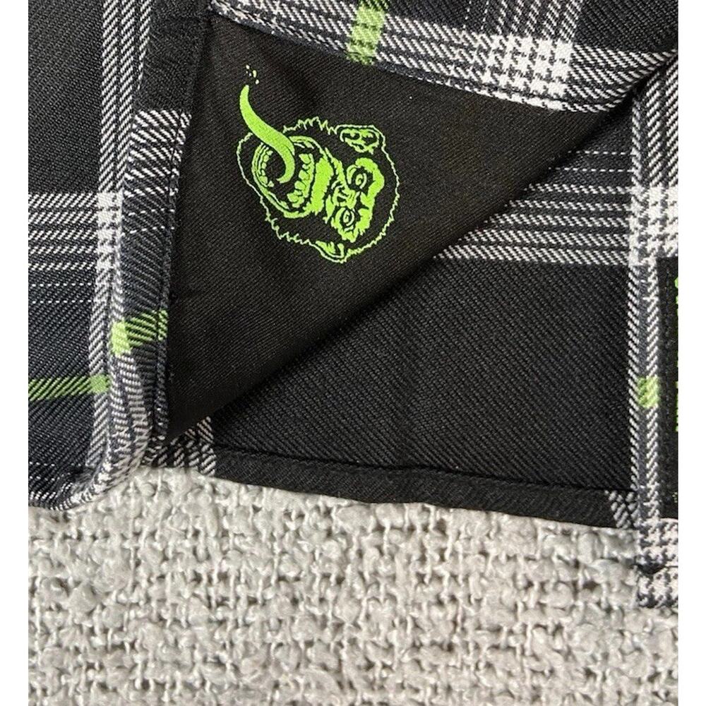Dixxon X Gas Monkey Garage Flannel Women’s M Snap Grunge Punk Biker - Picture 6 of 15